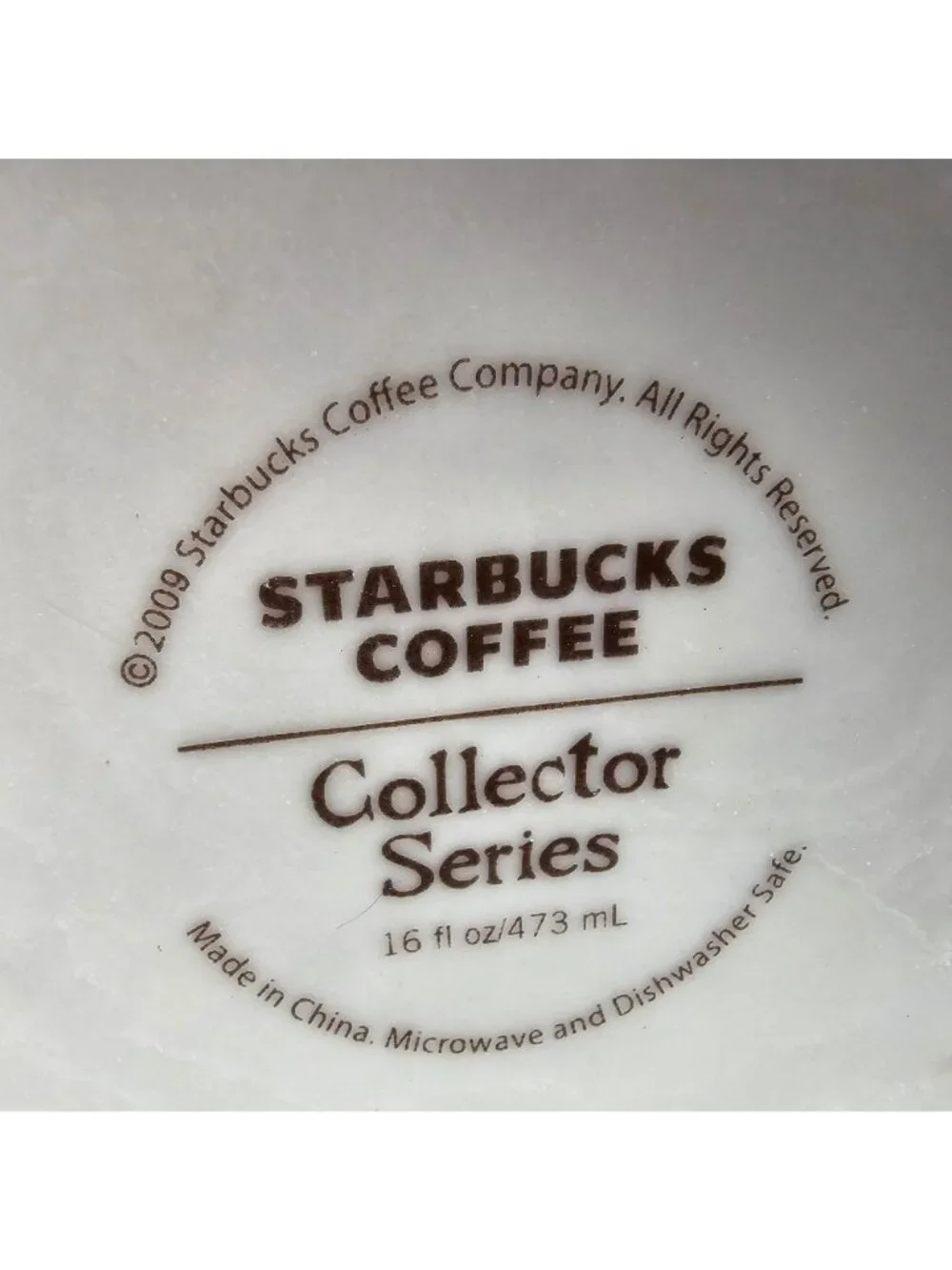 Starbucks California 2009 Collector Series 16oz Ceramic Coffee Mug Tea Cup